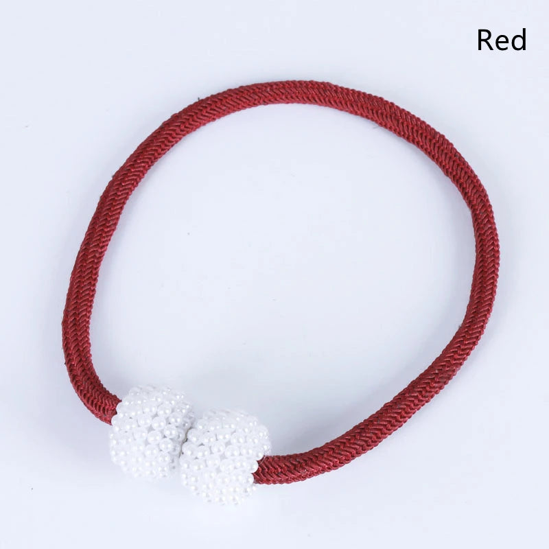 2PCS Magnetic Pearl Curtain Clips