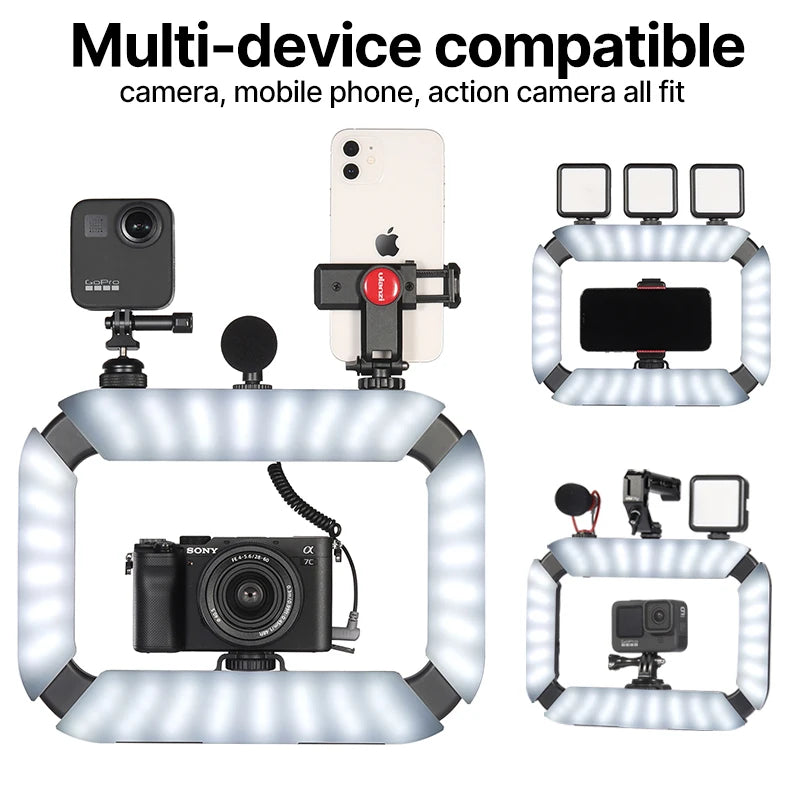 2in1 LED Light and Camera Holder