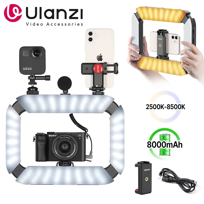 2in1 LED Light and Camera Holder