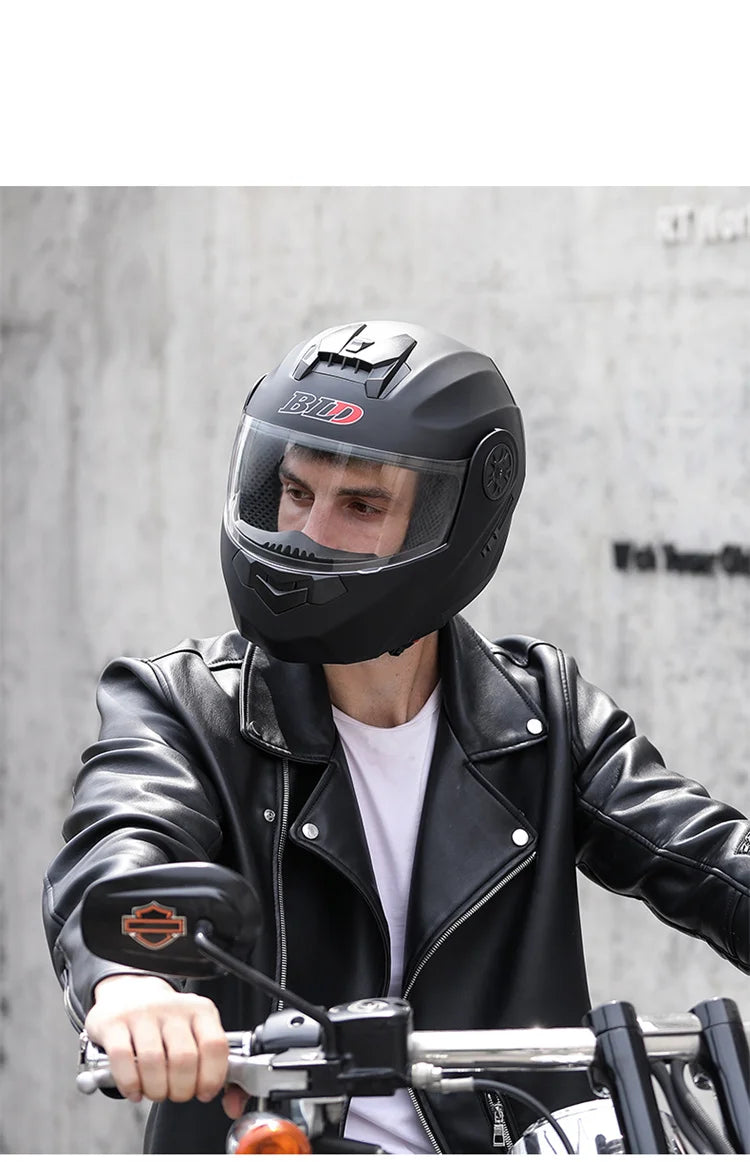 Black and Gold full face cover helmet