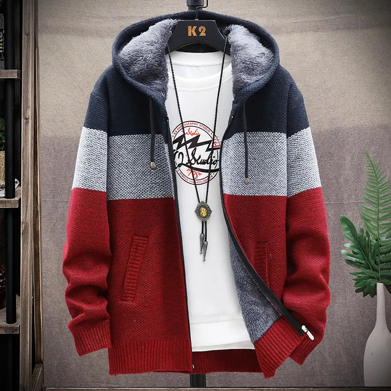 Striped Fleece Sweater
