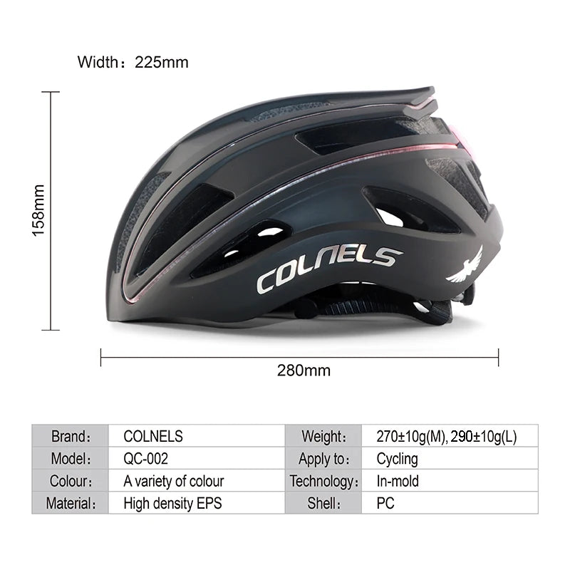 Unisex LED Lights Racing Road Bike Helmet