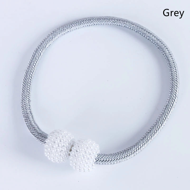 2PCS Magnetic Pearl Curtain Clips