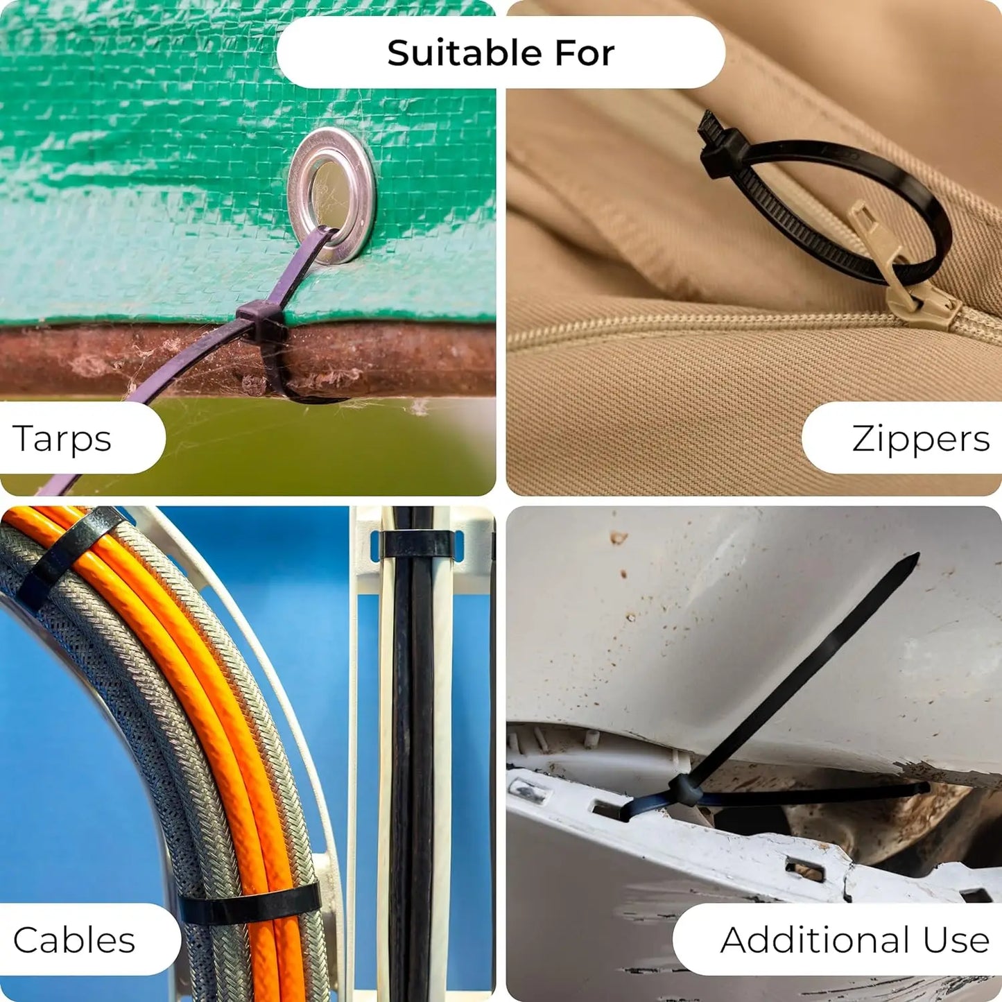 200 PCS Zip Ties