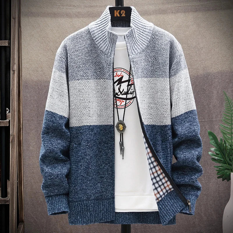 Striped Fleece Sweater