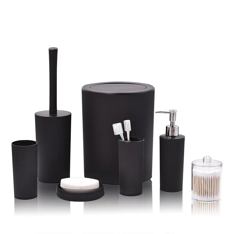 black Bathroom holders
