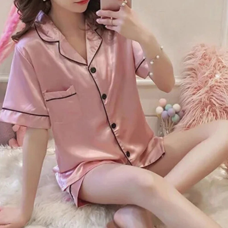 Silk Satin Pajamas Set