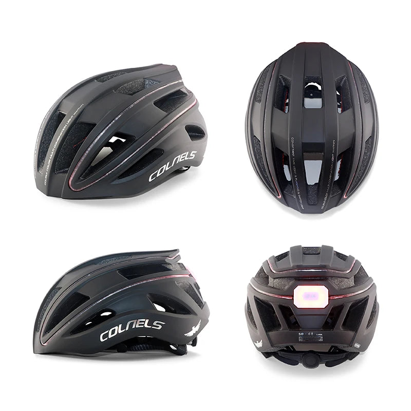 Unisex LED Lights Racing Road Bike Helmet