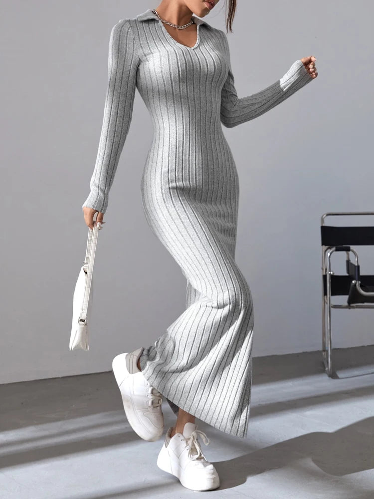 Stylish V-neck Dress