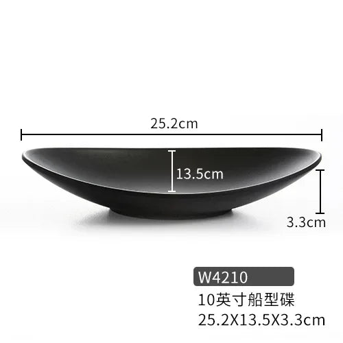 Sleek Black Key Bowl