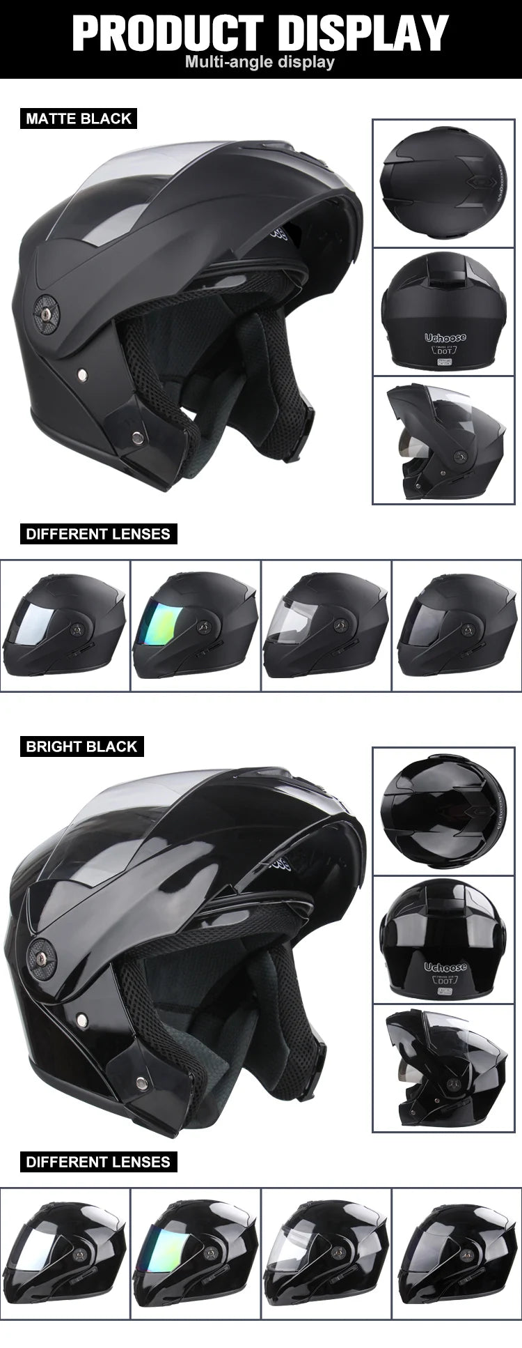 DOT Motorcycle Helmet