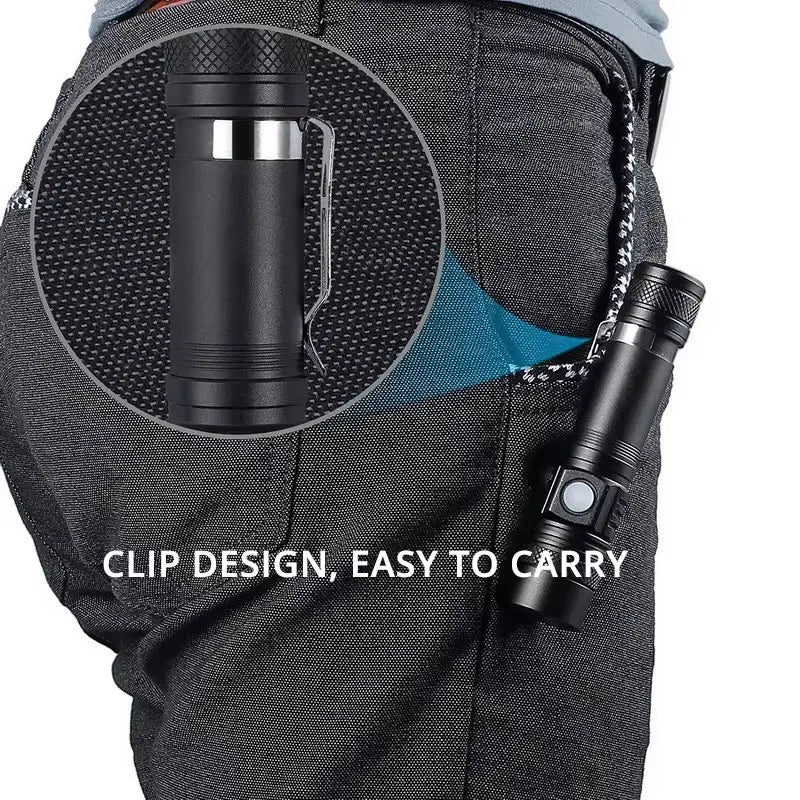 High Power Rechargeable Led Flashlight