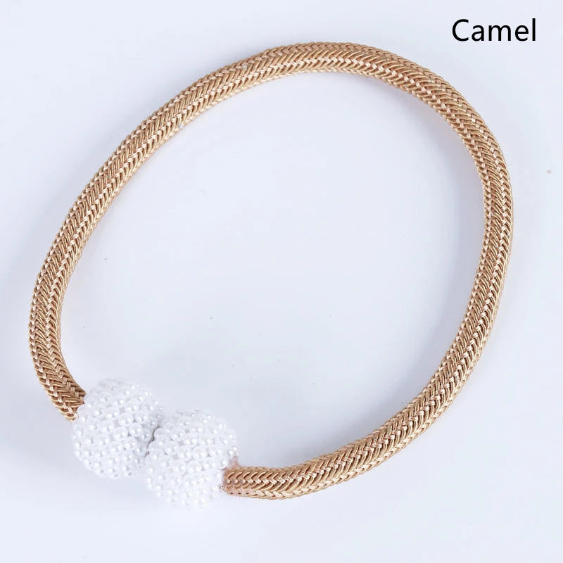 2PCS Magnetic Pearl Curtain Clips