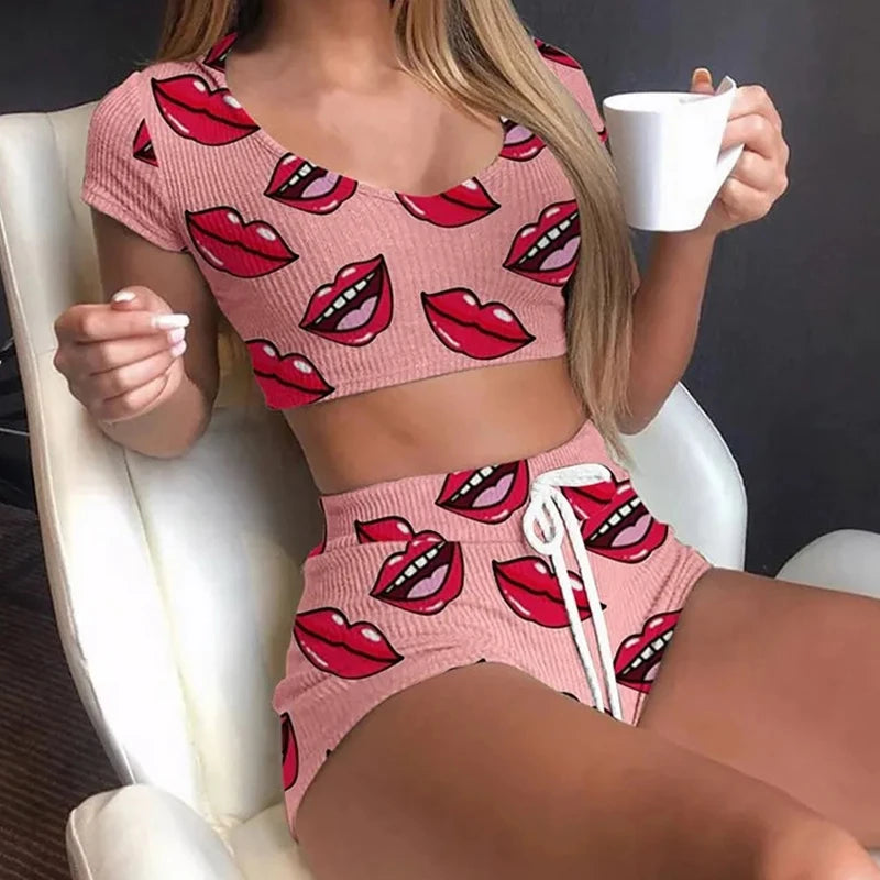 Lip Print Loungewear