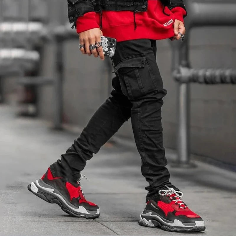 Stretchable Cargo Jeans