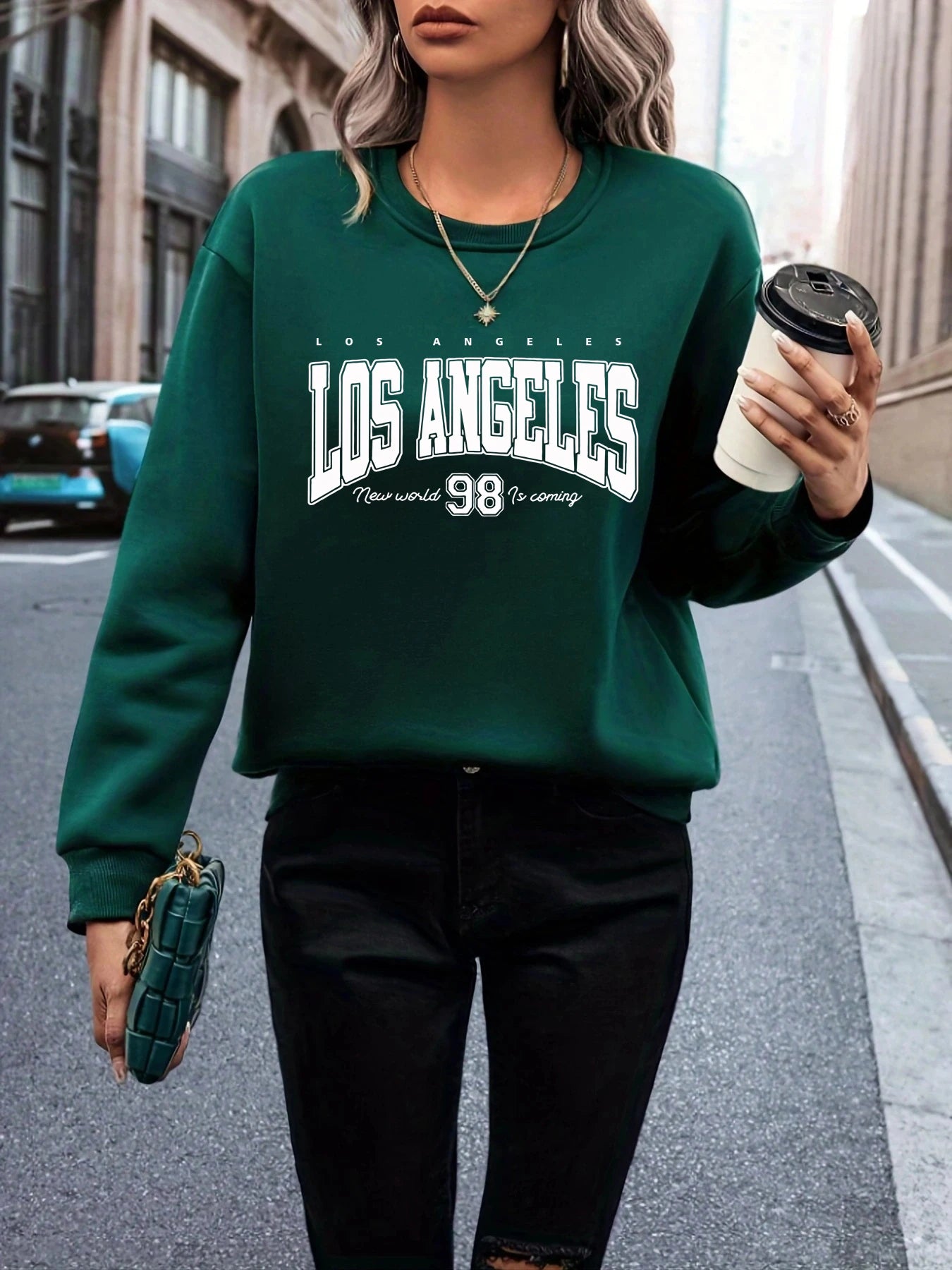 LA Cropped Sweater