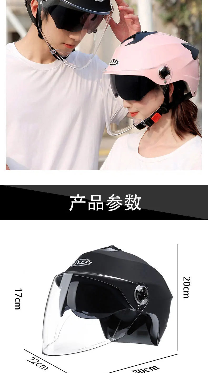 Unisex Motorcycle Helmets With Led Lights