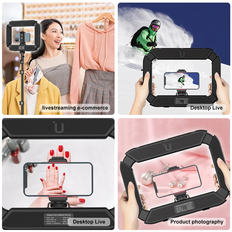 2in1 LED Light and Camera Holder