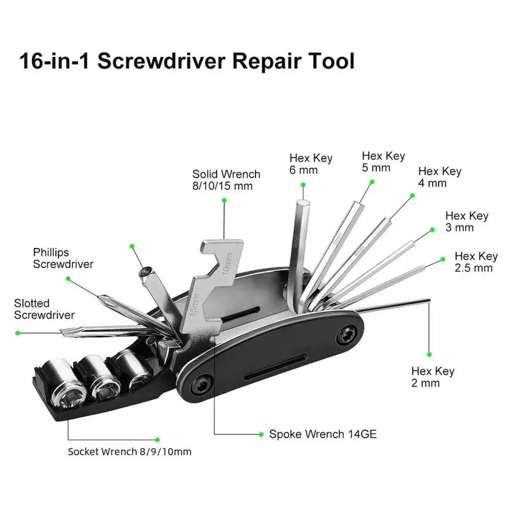 16 in 1Bicycle Repair Kit