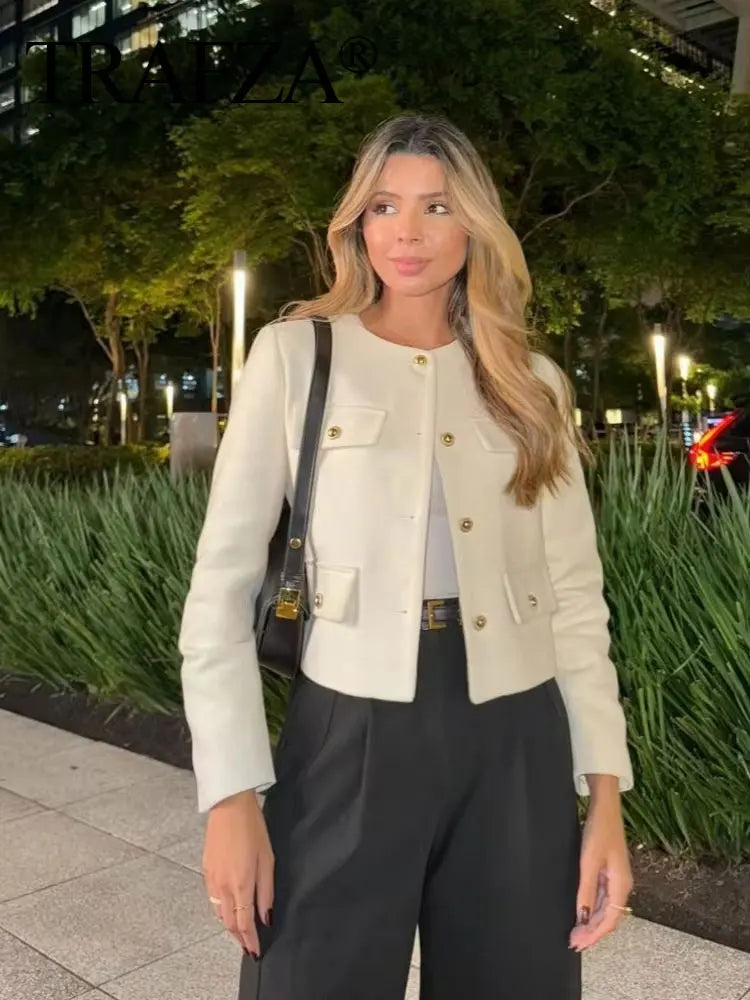 Elegant Cropped Jacket