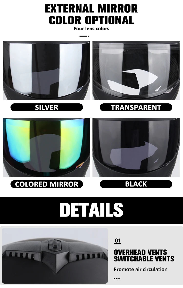 DOT Motorcycle Helmet