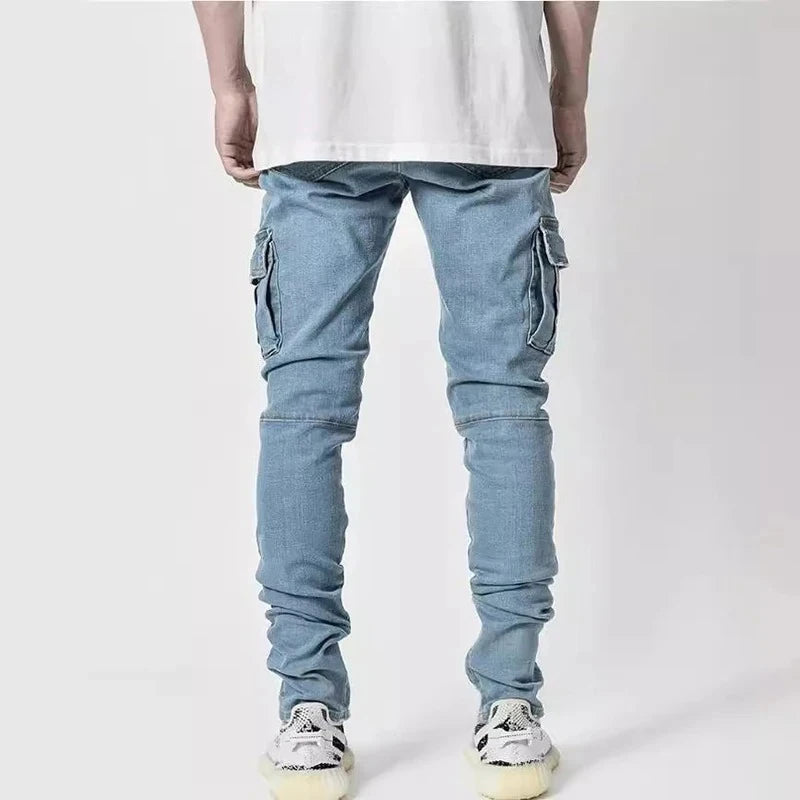 Stretchable Cargo Jeans