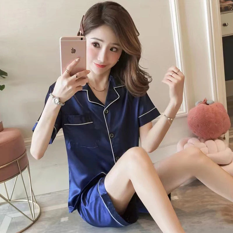 Silk Satin Pajamas Set