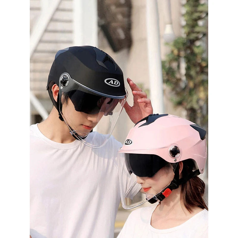 Unisex Motorcycle Helmets With Led Lights