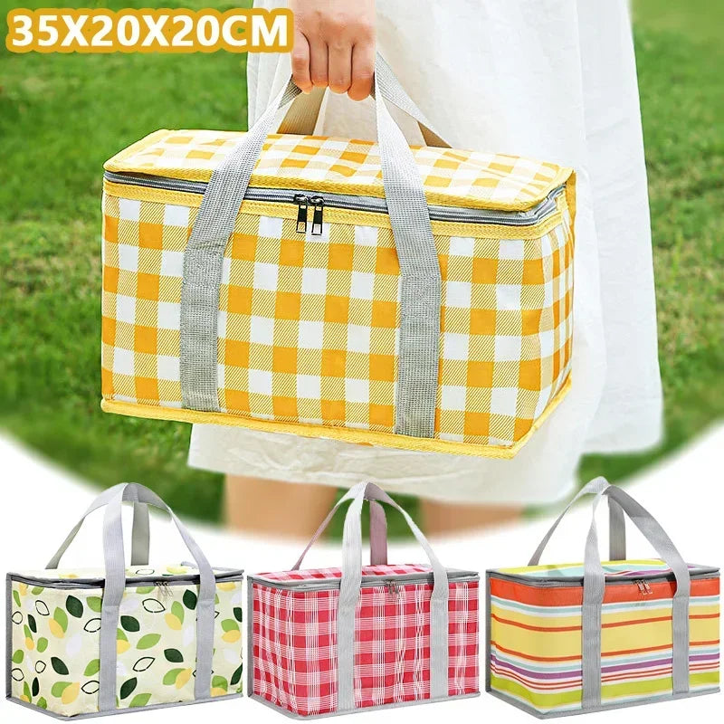 Checkered Picnic Bag