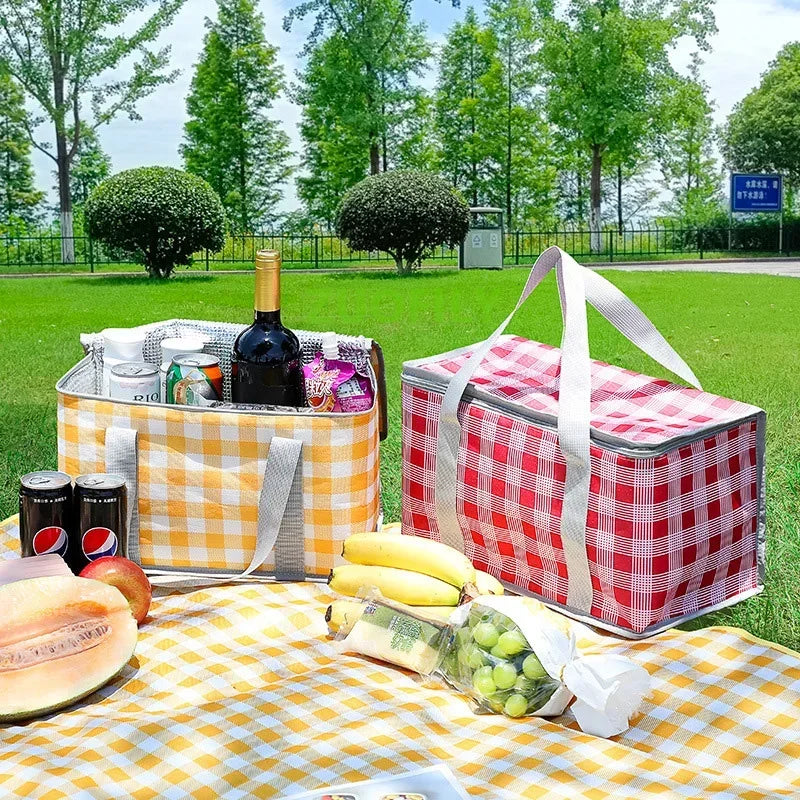 Checkered Picnic Bag