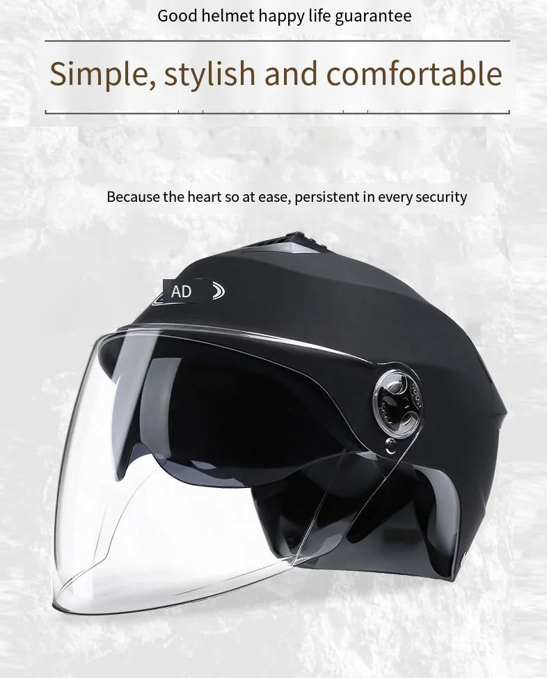 Unisex Motorcycle Helmets With Led Lights