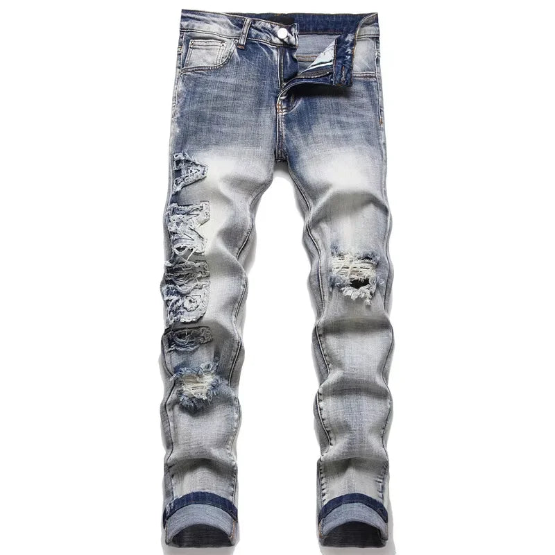 Slim Fit Ripped Jeans