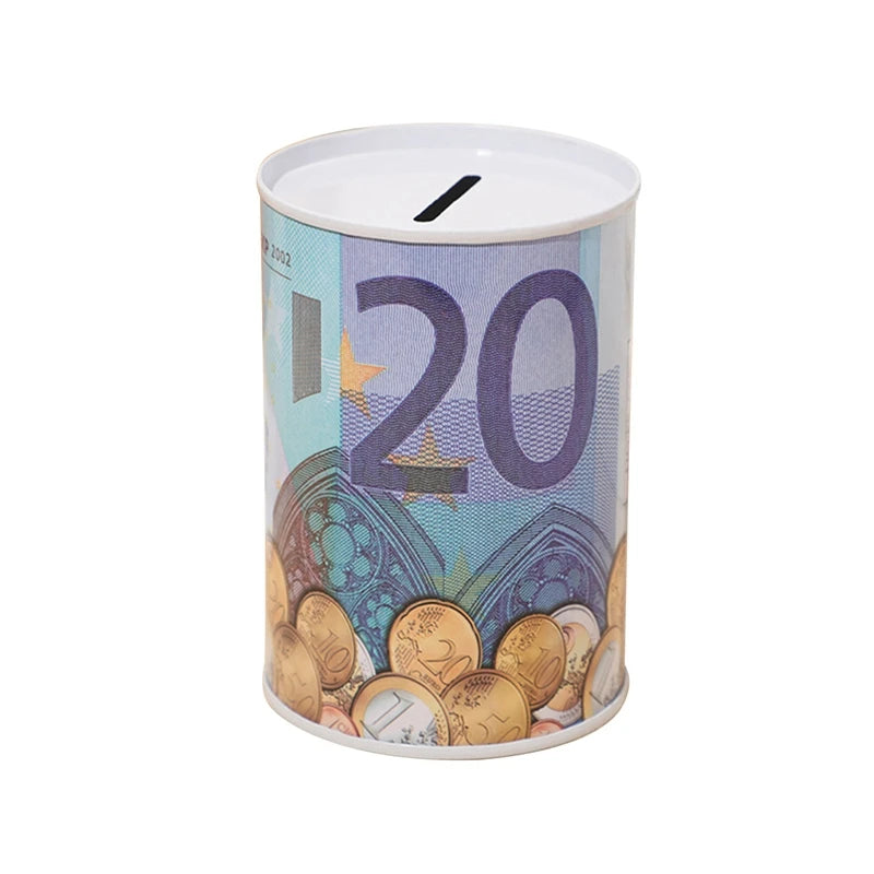 Euro Tin Piggy Bank