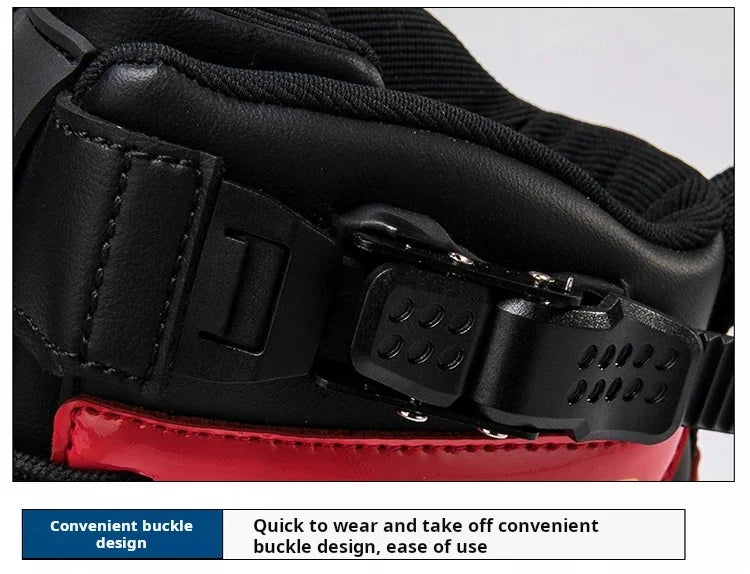 Men Leather Motorcycle Boots