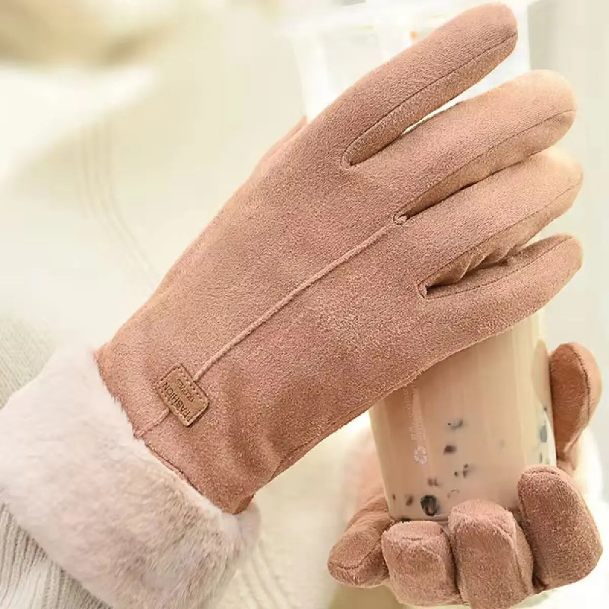 Cute Furry Warm Mitts