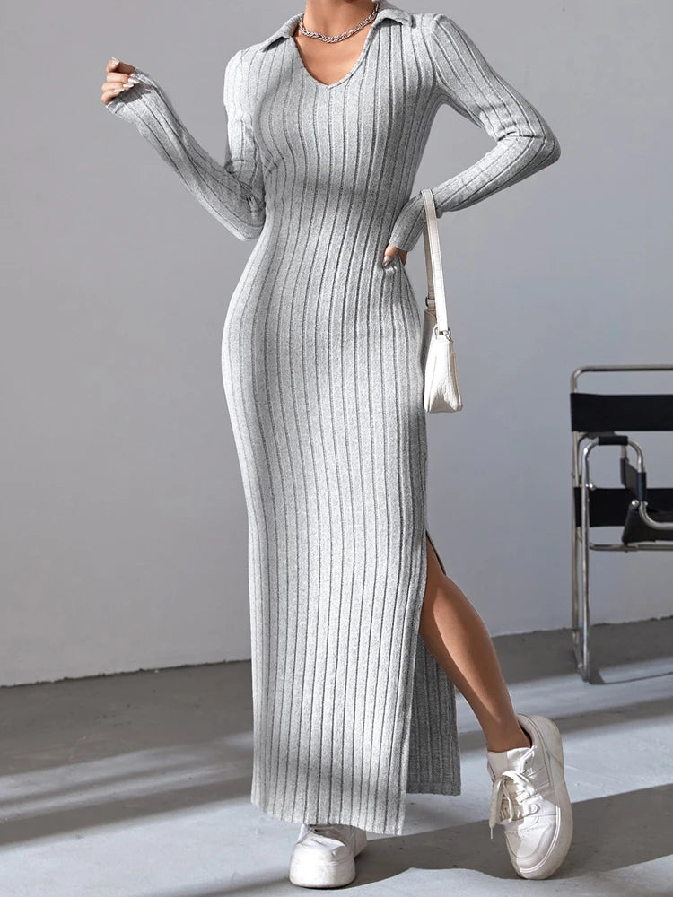 Stylish V-neck Dress