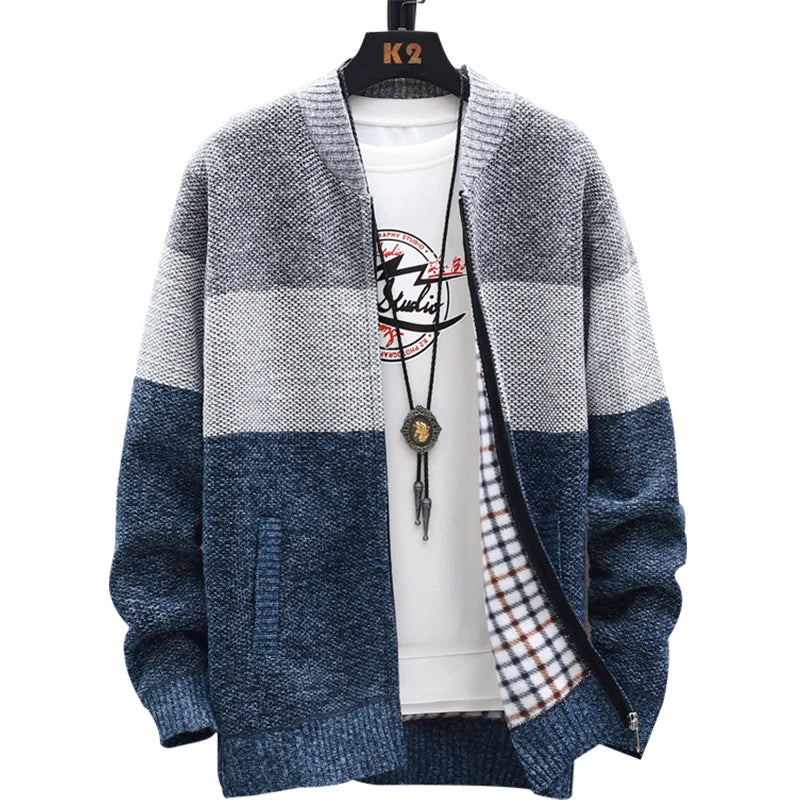 Striped Fleece Sweater