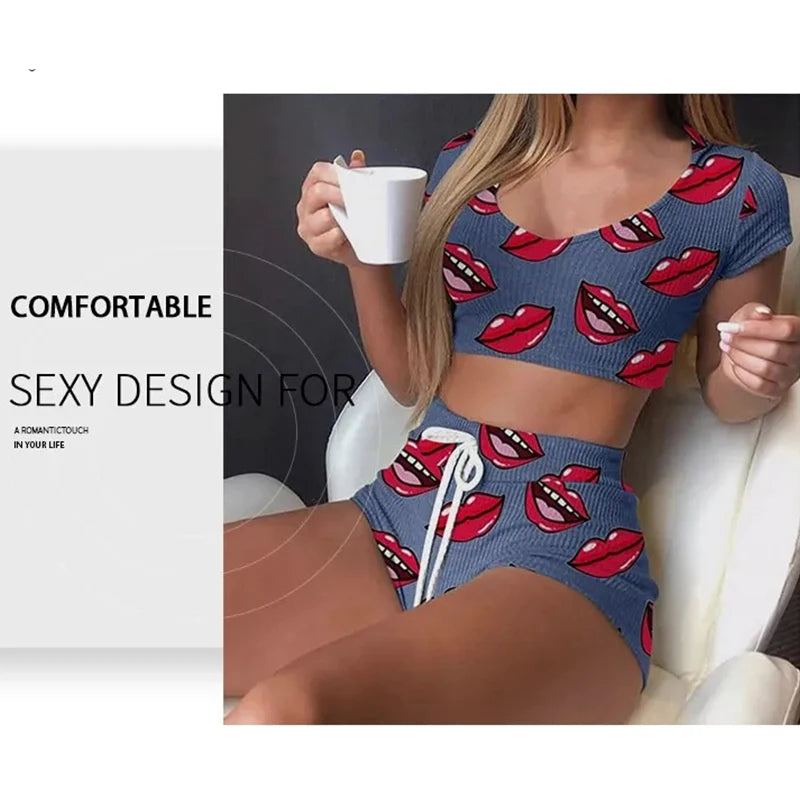 Lip Print Loungewear