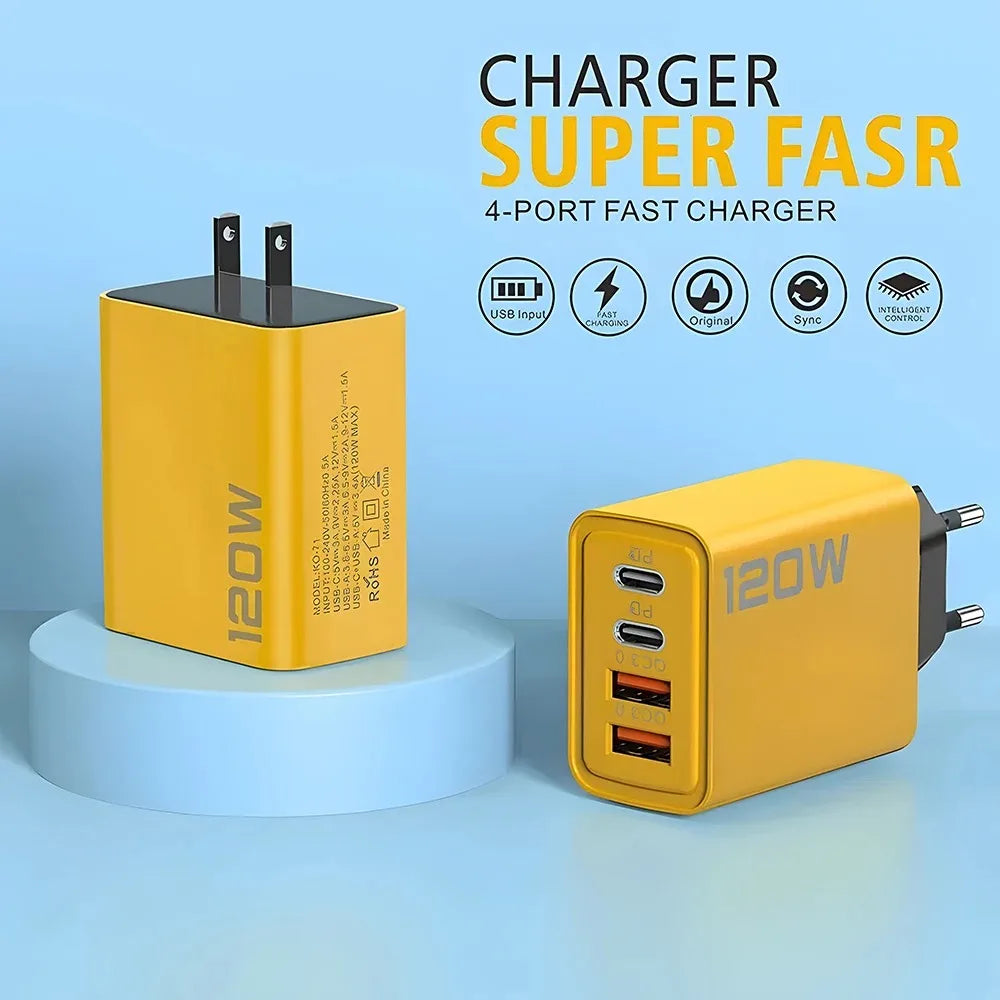 4 Ports Charger Plug