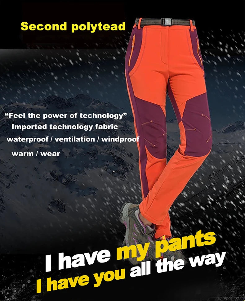 Unisex Waterproof Thermal Cargo Trousers