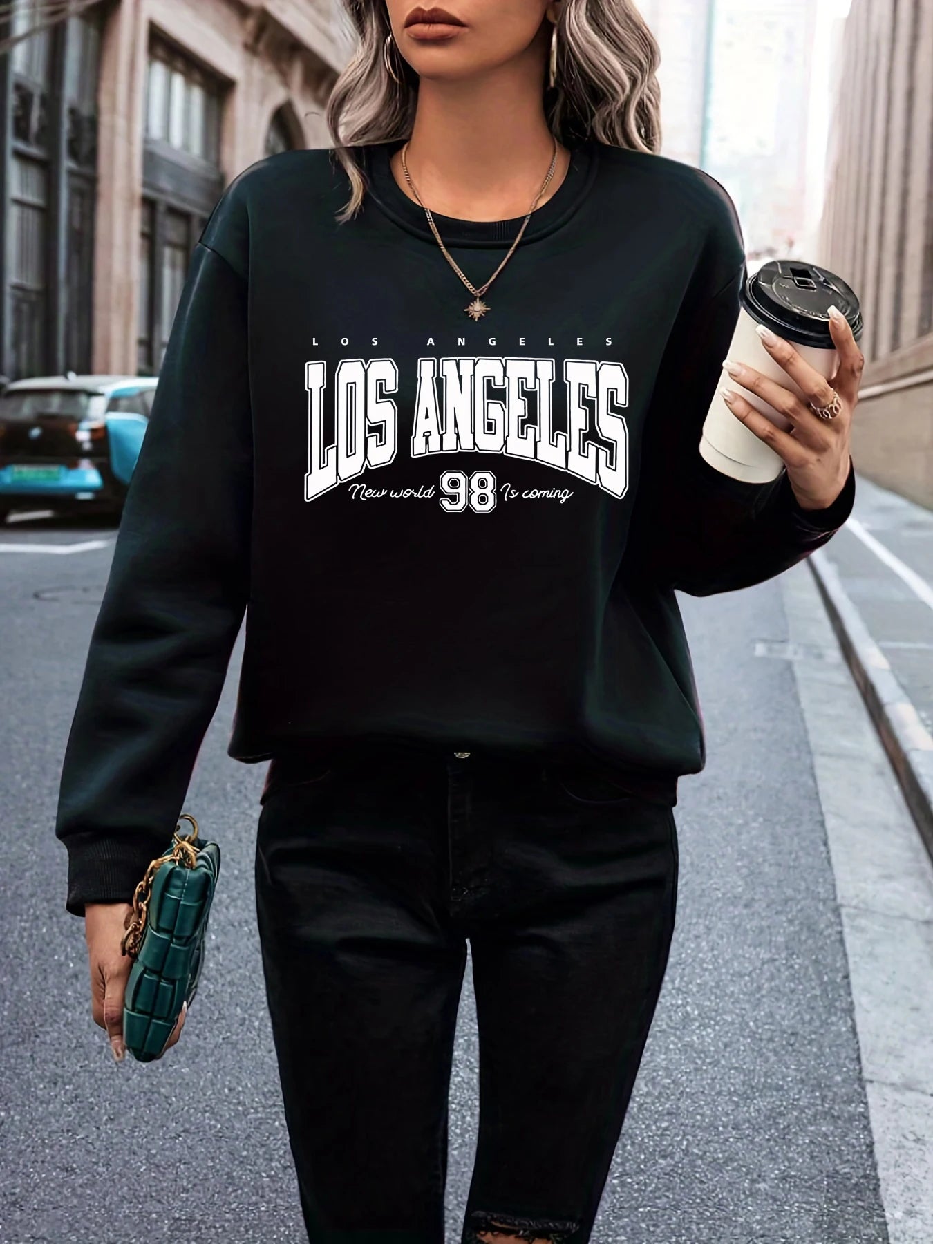 LA Cropped Sweater