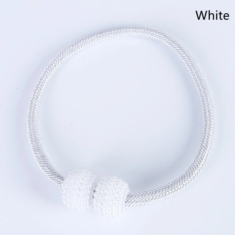 2PCS Magnetic Pearl Curtain Clips