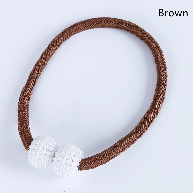 2PCS Magnetic Pearl Curtain Clips