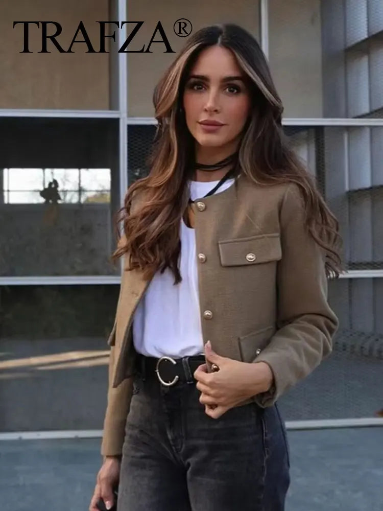 Elegant Cropped Jacket