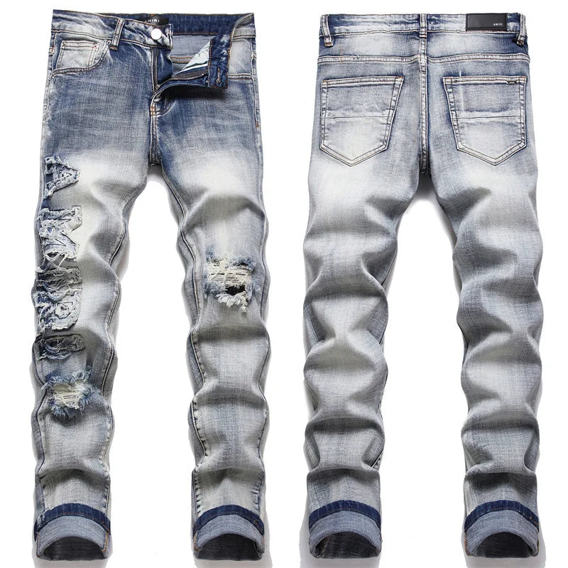 Slim Fit Ripped Jeans