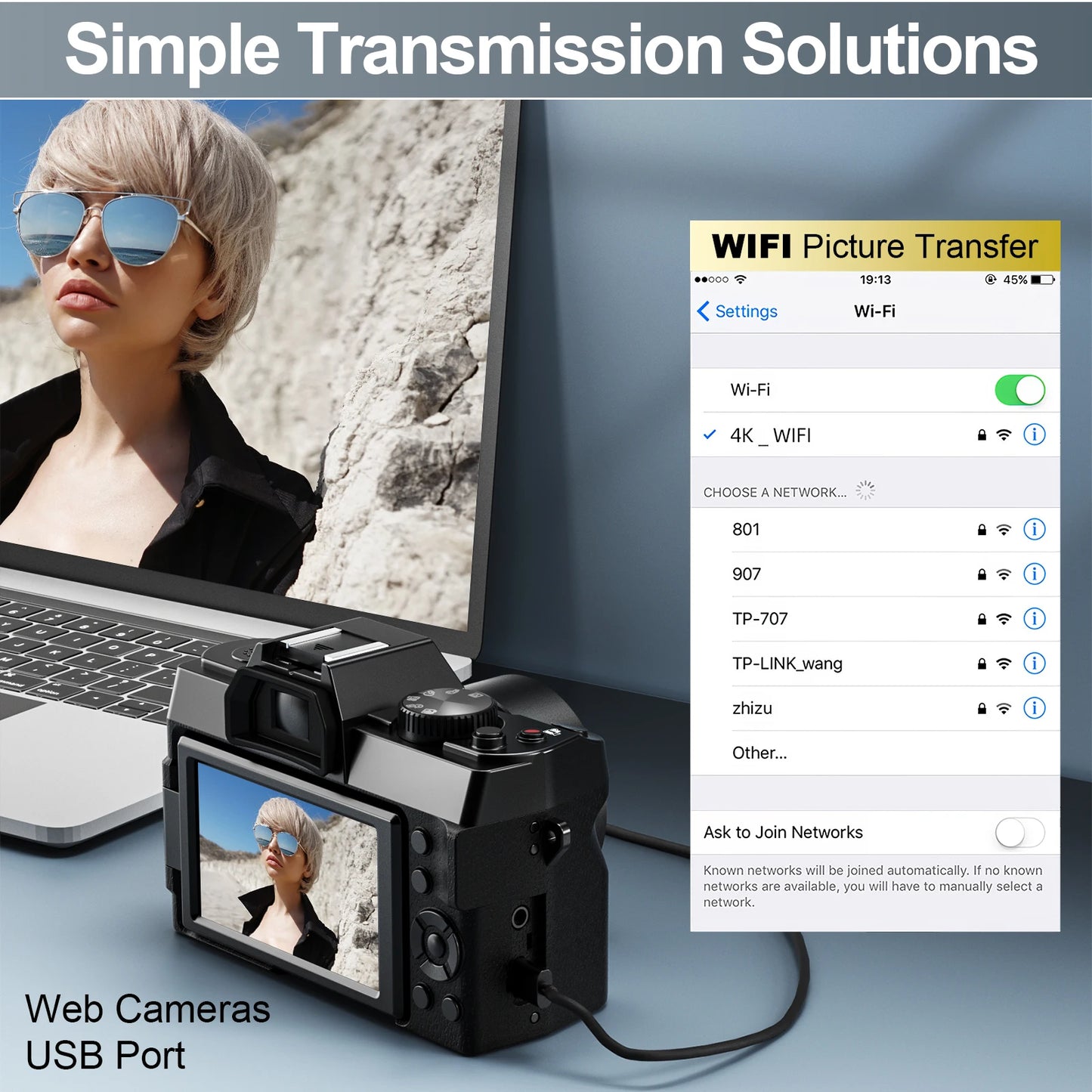 4K Digital Photography Camera
