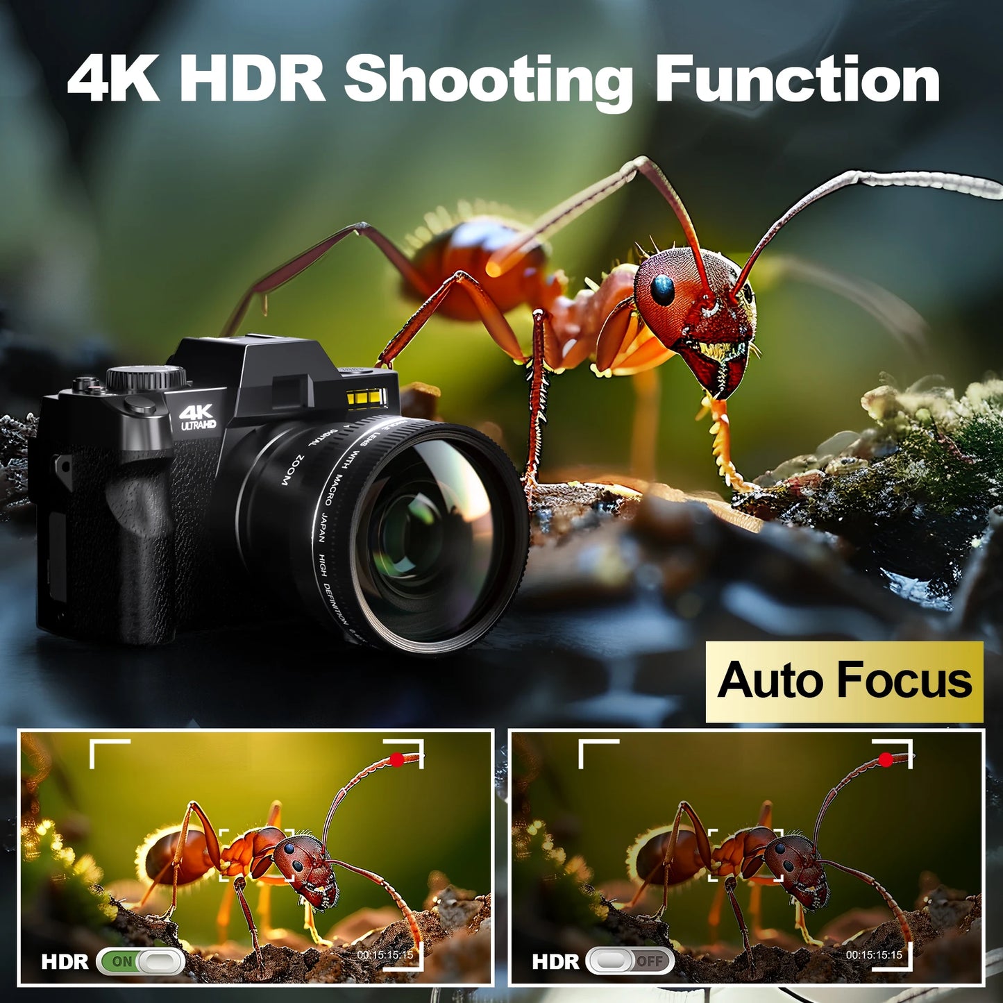 4K Digital Photography Camera