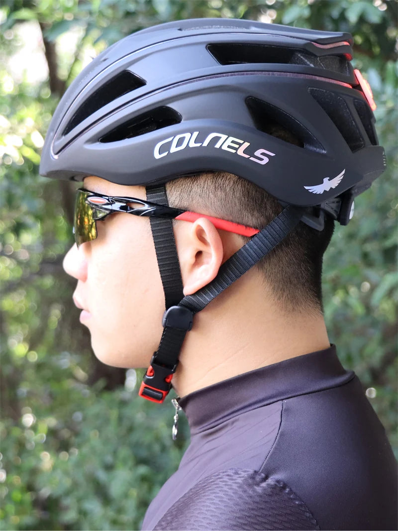 Unisex LED Lights Racing Road Bike Helmet