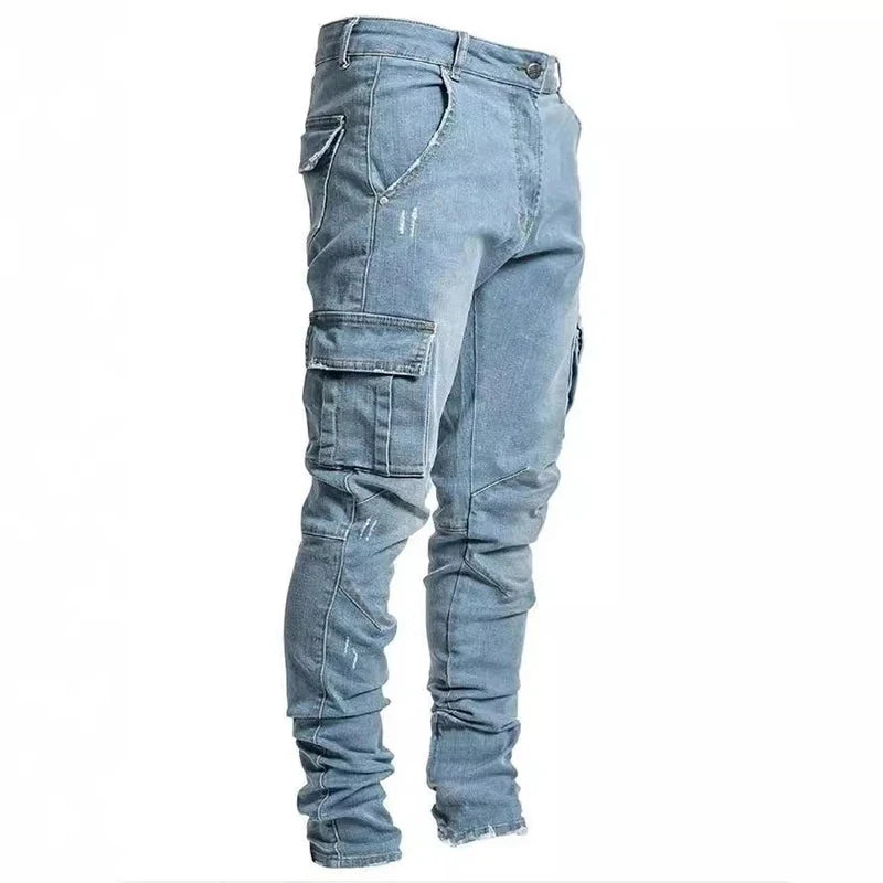 Stretchable Cargo Jeans