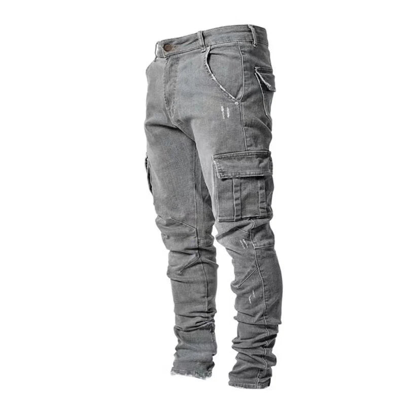 Stretchable Cargo Jeans